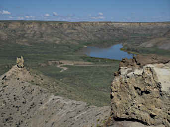 Hole In Wall View To Camp