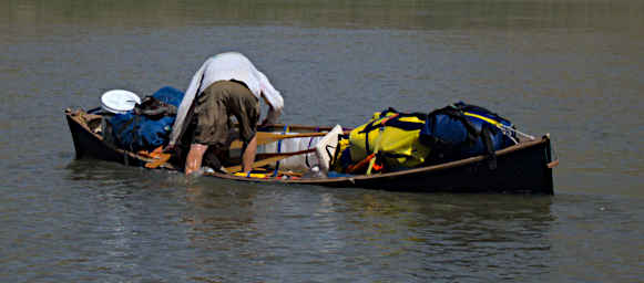 Steve Getting In Boat 4