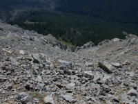 SE Gullys from the top