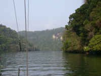 Heading Up the Rio Dulce