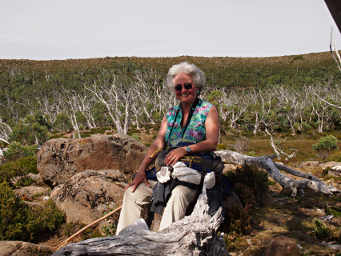 Dona at rest stop