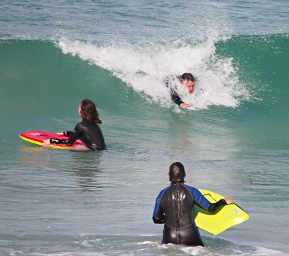 Frapps body surfing