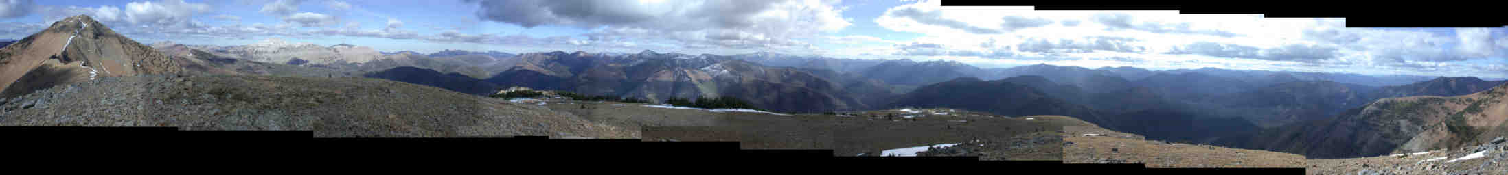 Panorama from Mt. Evans false summit