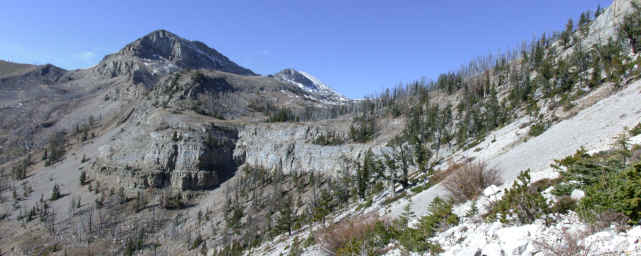 West access to Scapegoat plateau