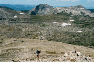 Dona, looking North to TripleDivide and Green Fork basin