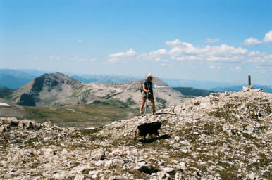 Dona and Max on summit