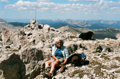 Dona and Max on summit